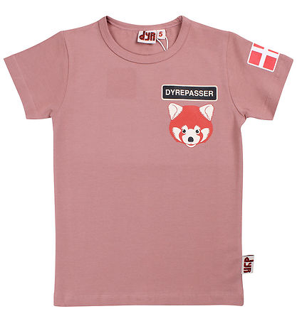 DYR-Cph T-shirt - Dyrepasser - Rose Beige Roed Panda