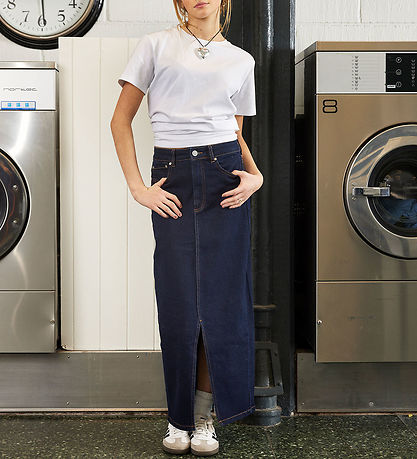 Hound Nederdel - Maxi Denim - Dark Blue Used