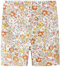 Name It Cykelshorts - NmfVayo - Bright White m. Blomster