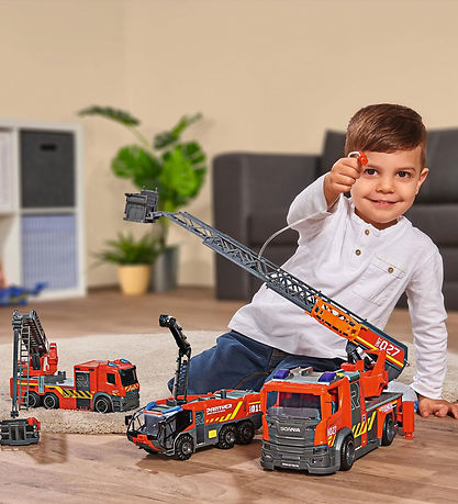 Dickie Toys Brandbil - Scania Fire Patrol - Lys/Lyd