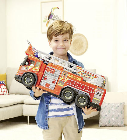 Dickie Toys Brandbil - Giant Fire Truck - Lys/Lyd