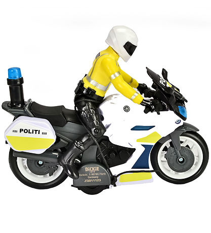 Dickie Toys Politimotorcykel m. Figur - Yamaha - Lys/Lyd