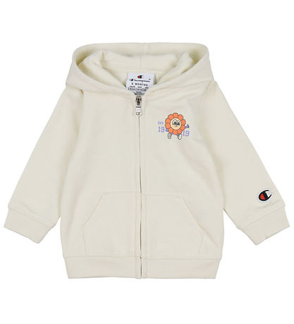 Champion Sæt - Cardigan/Bukser - Off White/Sort m. Logo
