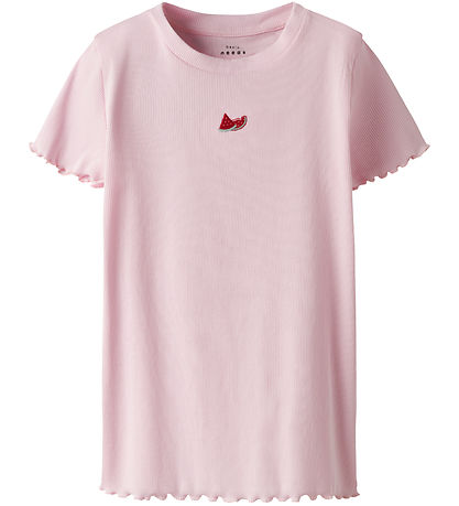 Name It T-shirt - NkfVivemma - Rib - Ballerina/Watermelon Slice
