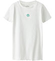 Name It T-shirt - NkfVivemma - Rib - Bright White/Striped Shell