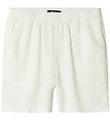 LMTD Shorts - Viskose/Hør - Noos - NlnFinen - White Alyssum
