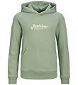 Jack & Jones Hættetrøje - JjBeau - Iceberg Green