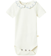 Lil Atelier T-shirt - NbfFundo - Coconut Milk/Zen Blue