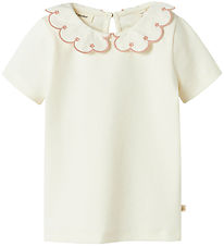 Lil Atelier T-shirt - NmfFundo - Coconut Milk/Misty Rose