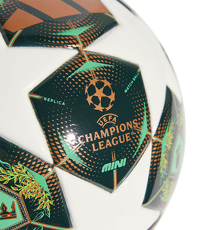 adidas Performance Fodbold - UCL MINI - WHITE/SHAGRN/SSLIME