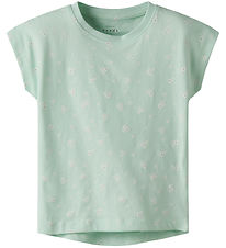 Name It T-shirt - NmfVigga - Honeydew/Flower