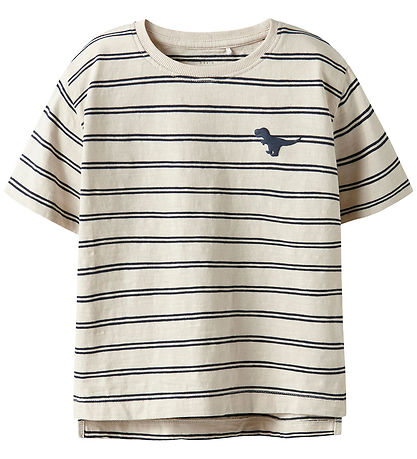 Name It T-shirt - NmmVoby - Whitecap Gray/Navy Blazer