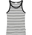 Mads Nørgaard Tanktop - Rib - Carinila - Vanilla Ice/Sort