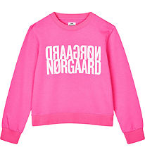 Mads Nørgaard Sweatshirt - Talinka - Knockout Pink m. Logo