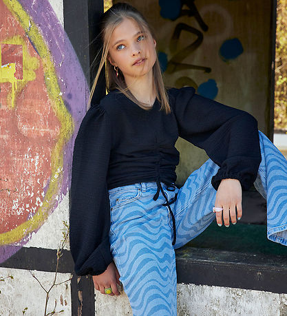 Hound Bluse - Crepe Top - Sort