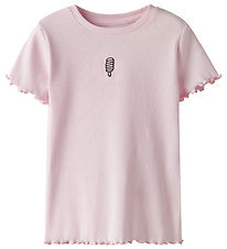 Name It T-shirt - Rib - NmfVivemma - Ballerina/Strawberry