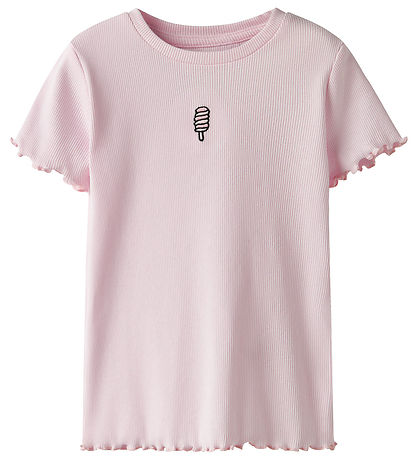 Name It T-shirt - Rib - NmfVivemma - Ballerina/Strawberry