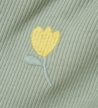 Name It T-shirt - Rib - NmfVivemma - Aqua Gray/Lemon