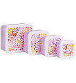 A Little Lovely Company Lunchbox Set - 4 pcs - Flower Garden