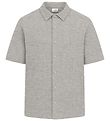 Grunt Skjorte - Vaflet - GRAlfred - Light Grey Melange