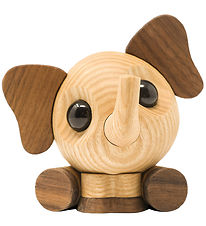 Fablewood Plukk-meg-elefant - Flora - 9 cm - Naturlig