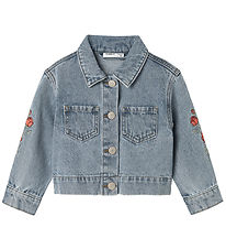 Name It Denimjakke - NmfConny - Lyseblå Denim/Rose