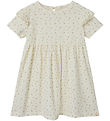 Lil' Atelier Kjole - Rib - NmfGago - Coconut Milk m. Blomster