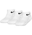 Nike Ankle Socks - Cushioned - Dri-Fit - 3-Pack - White