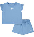 Nike Shorts Set - Top/Shorts - Blue Beyond