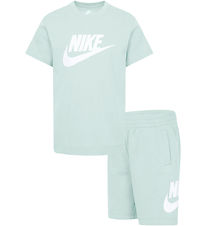 Nike Shortssæt - T-shirt/Shorts - Glacier Blue