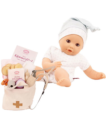 Götz Dukke m. Tilbehør - Cosy Aquini - 33 cm - Be a Doctor