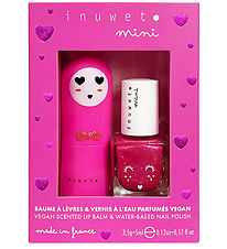Inuwet Gavesæt - Læbepomade/Neglelak - Fuchsia