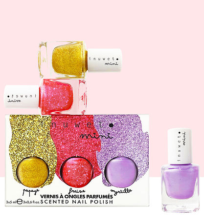 Inuwet Gavesæt - Neglelak - 3-pak - Rainbow