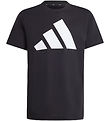 adidas Performance Stuttermabolur - J BL Tee 160 - Svart/Hvítur 
