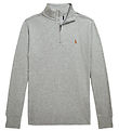 Polo Ralph Lauren Bluse m. Lynlås - Gråmeleret