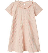 Lil' Atelier Kjole - Rib - NmfHulla - Peach Blush