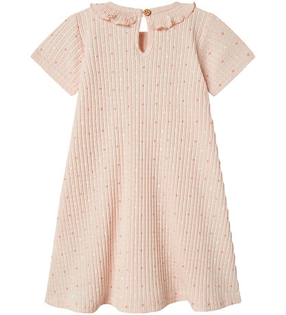 Lil' Atelier Kjole - Rib - NmfHulla - Peach Blush