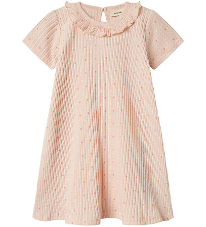 Lil' Atelier Kjole - Rib - NmfHulla - Peach Blush