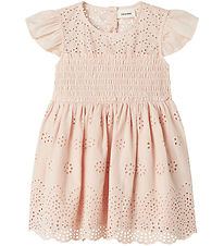 Lil' Atelier Kjole - NmfJedi - Peach Blush m. Broderi Anglaise