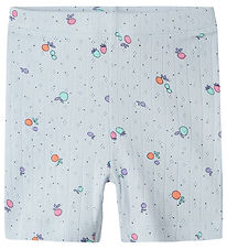 Name It Cykelshorts - NmfHamanda - Xenon Blue m. Hulmønster