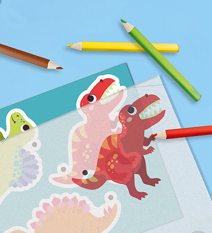 SES Creative Kreasæt - Krympeplast - Dinosaur Nøgleringe