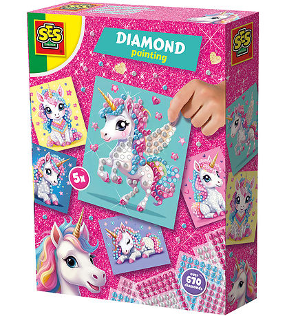 SES Creative Kreasæt - Diamantmosaik - Enhjørning
