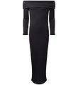Hound Kjole - Off Shoulder - Strik - Sort