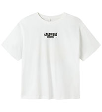 Name It T-shirt - NkmJacob - Bright White/Milky Blue 