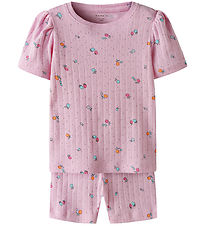 Name It Shortssæt - NmfHamanda - Cykelshorts/T-shirt - Sweet Dre