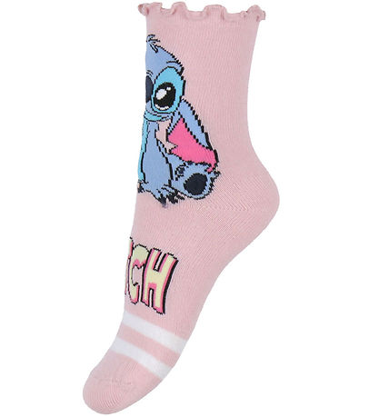 Name It Strømper - 3-Pak - NmfSara - Stitch/Angel - Cameo Pink/L