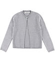 Hound Cardigan - Strik - One Button - Light Grey Melangé