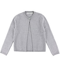 Hound Cardigan - Strik - One Button - Light Grey Melangé