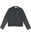 Hound Cardigan - Strik - One Button - Dark Grey Melangé