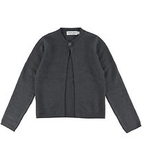 Hound Cardigan - Strik - One Button - Dark Grey Melangé